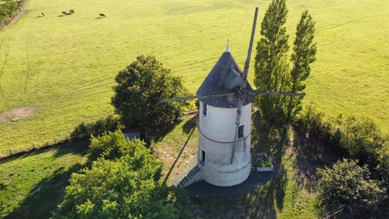 Moulin A Vent Le Champ Du Trail Villa Saint-Cyr-des-Gats Екстериор снимка